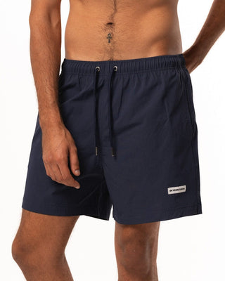 Solid Navy Blue Swim Shorts Swim Shorts IN YOUR SHOE M 