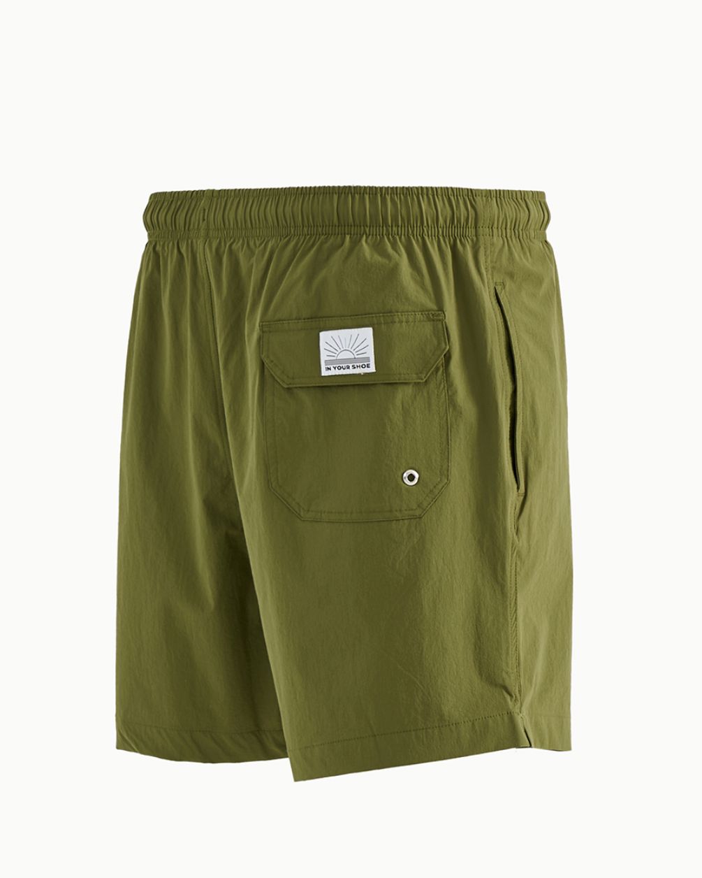 Solid Olive Swim Shorts Swim Shorts IN YOUR SHOE 