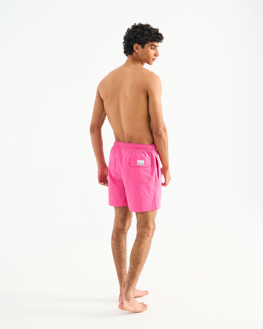 Solid Pink Swim Shorts Swim Shorts IN YOUR SHOE 