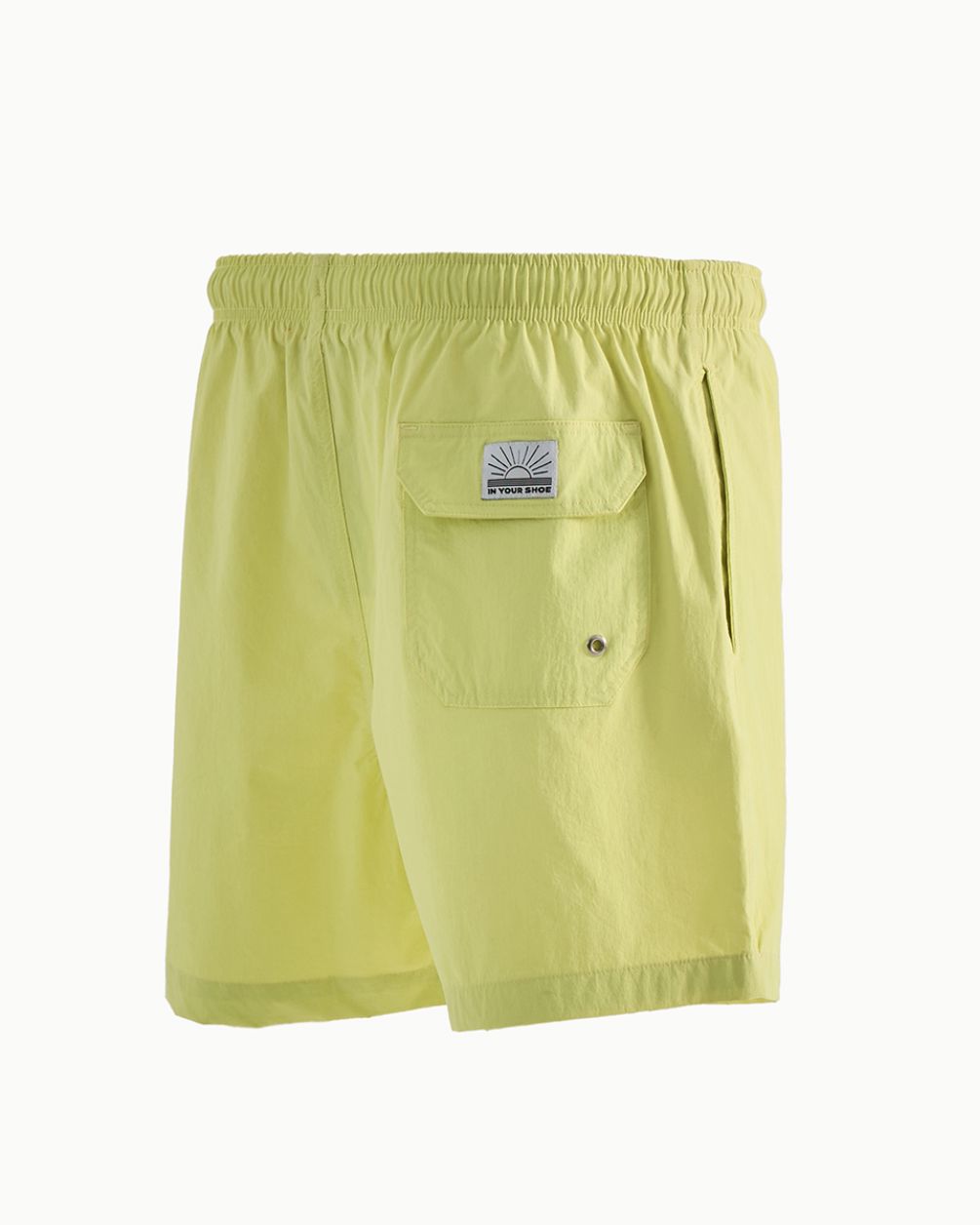 Solid Yellow Swim Shorts Swim Shorts IN YOUR SHOE 