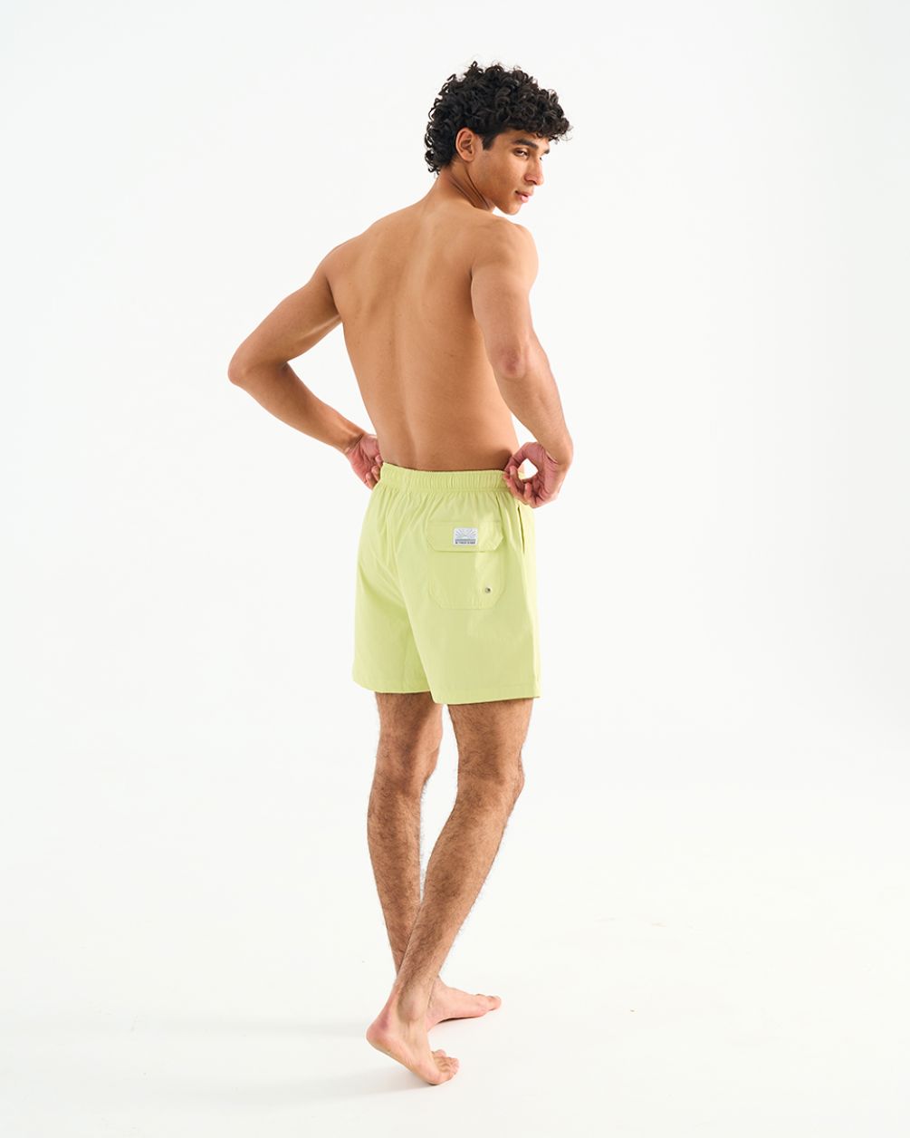 Solid Yellow Swim Shorts Swim Shorts IN YOUR SHOE 