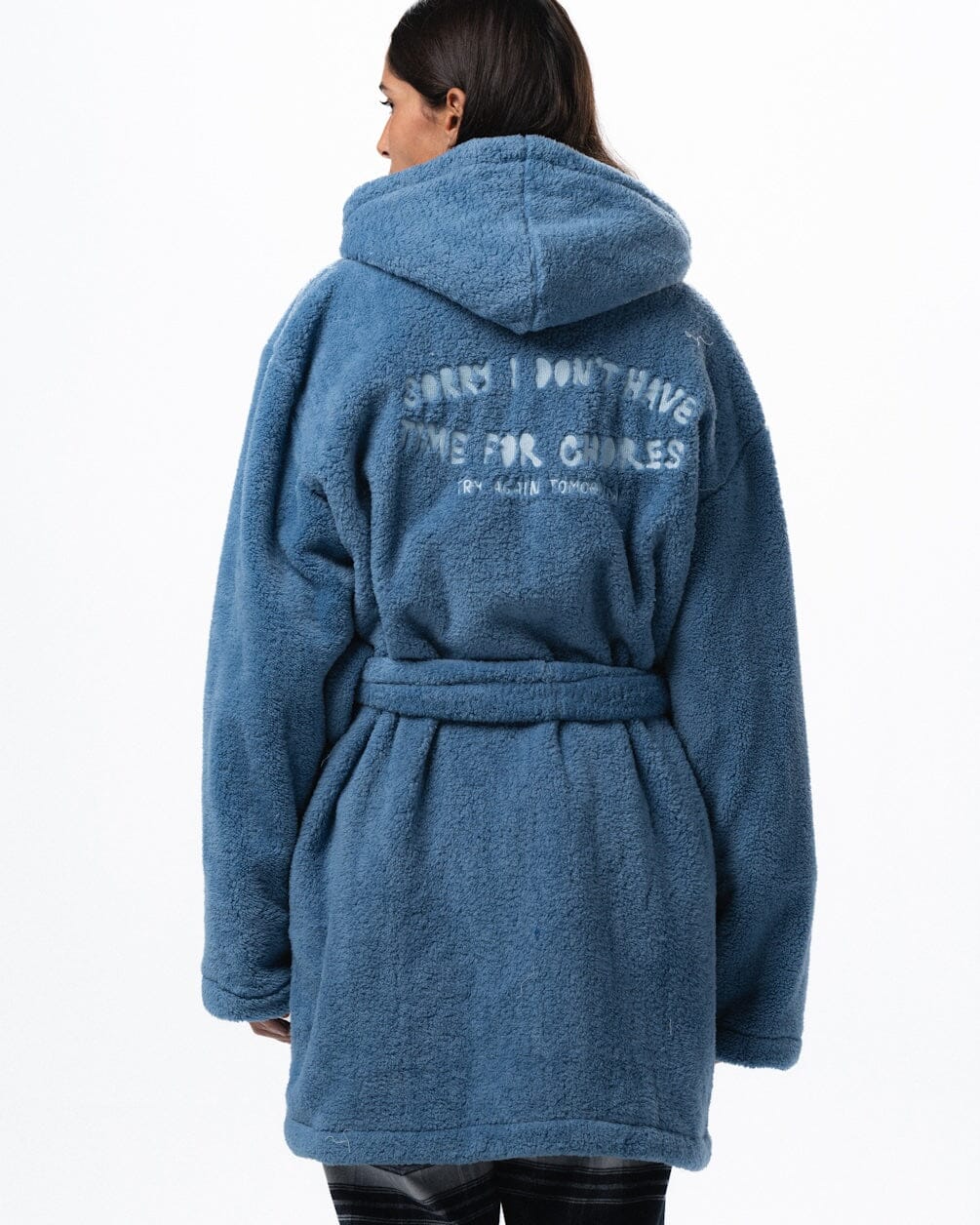 Sorry I Don't Have Time Robe Robes IN YOUR SHOE L-XL 
