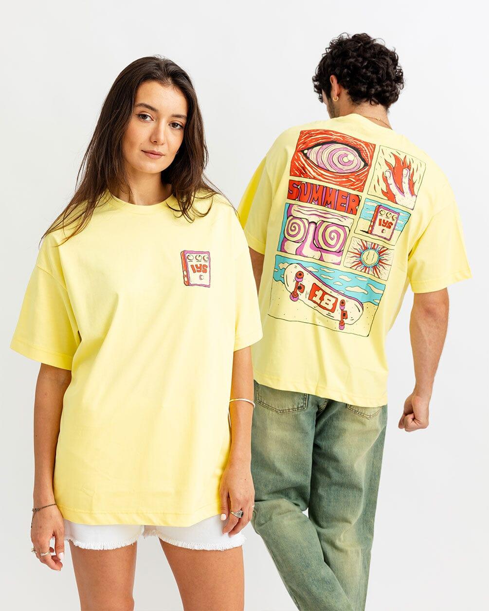 Summer Skate Printed Oversized Tee Printed Oversized Tees IN YOUR SHOE XL 