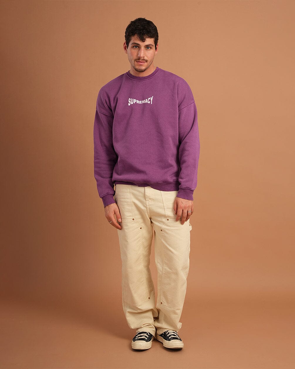 Supremacy Washed Crewneck Acid Washed Crewnecks IN YOUR SHOE L 