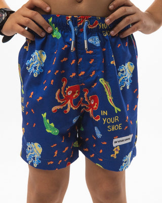 Swimming With The Fishes Kids Swim Shorts Kids Swim Shorts IN YOUR SHOE 6-7 