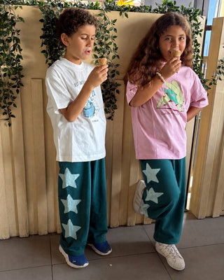 Teal Loose Kids Swants Kids Swants IN YOUR SHOE 2-3 