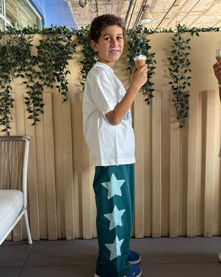 Teal Loose Kids Swants Kids Swants IN YOUR SHOE 4-5 