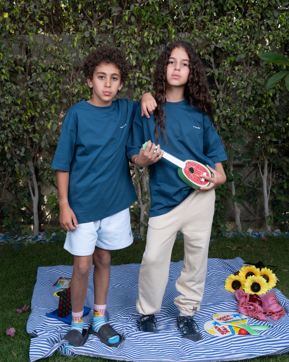 Teal Oversized Kids Tee Kids Basic Tees IN YOUR SHOE 3 