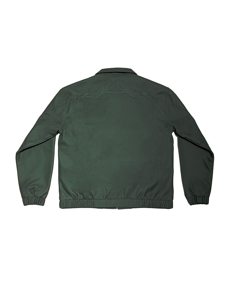 Teal Printed Oversized Leather Jacket Leather Jacket IN YOUR SHOE L 