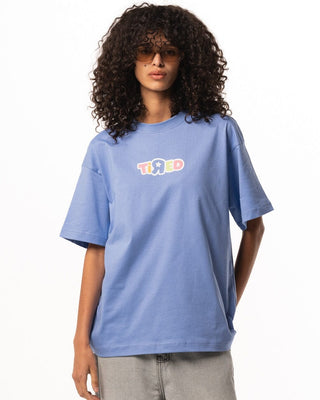 Tired Oversized Tee Printed Oversized Tees IN YOUR SHOE M 