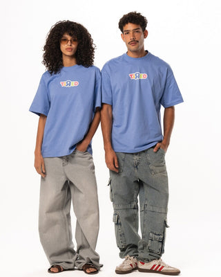 Tired Oversized Tee Printed Oversized Tees IN YOUR SHOE S 