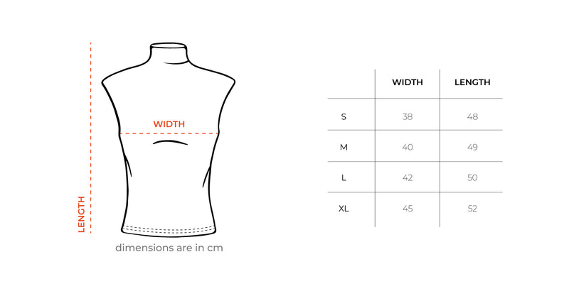 Off-White Wrinkled Top size chart