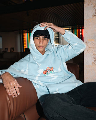 Trippin Tie Dye Hoodie Acid Washed Hoodies IN YOUR SHOE L 