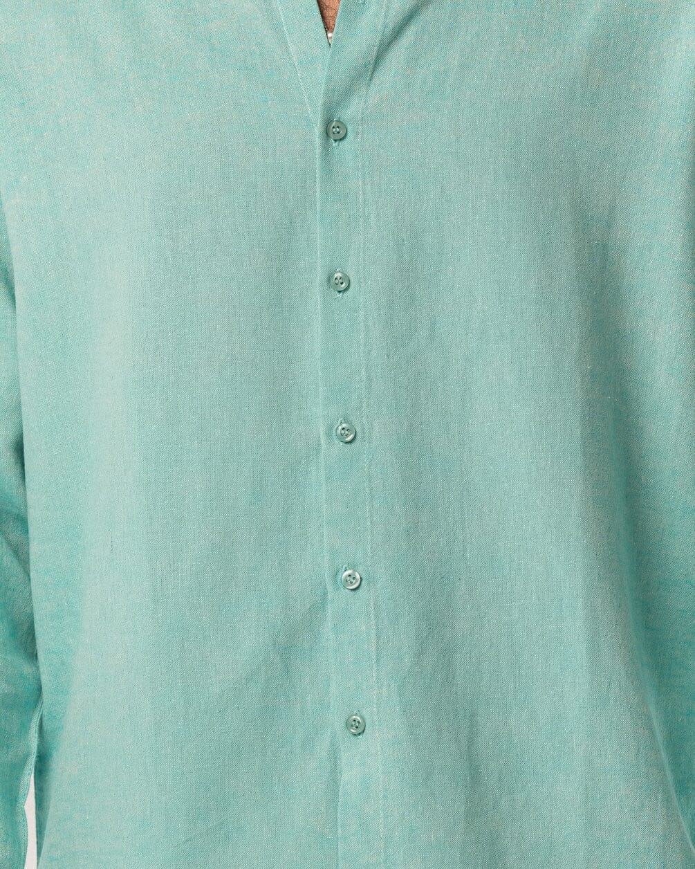 Turquoise Boyfriend Linen Shirt Boyfriend Shirt IN YOUR SHOE 