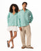 Turquoise Boyfriend Linen Shirt