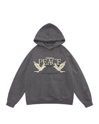 Universal Peace Washed Hoodie Acid Washed Hoodies IN YOUR SHOE 