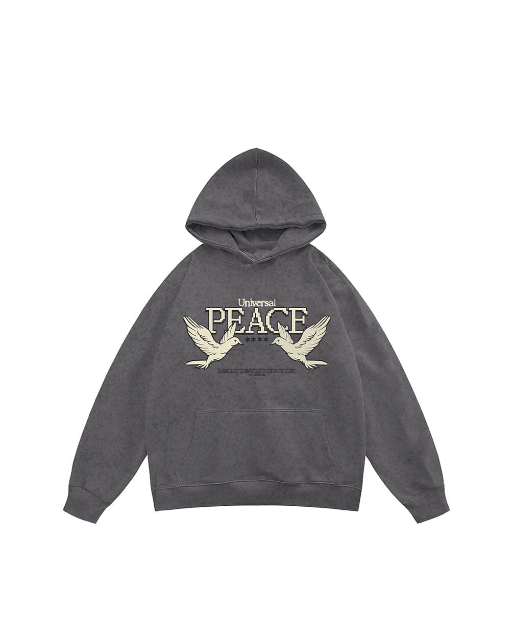 Universal Peace Washed Hoodie Acid Washed Hoodies IN YOUR SHOE 
