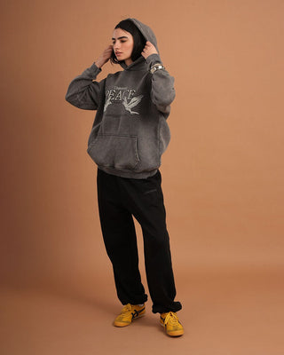 Universal Peace Washed Hoodie Acid Washed Hoodies IN YOUR SHOE 