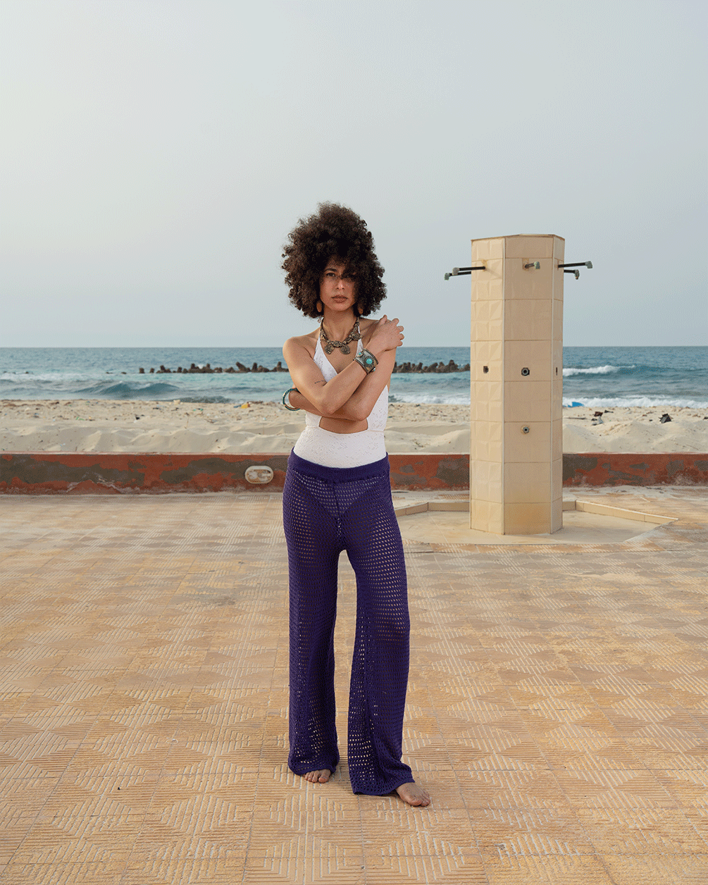 Violet Crochet Pants Pants IN YOUR SHOE S 