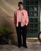 Watermelon Red Oversized Oxford Shirt