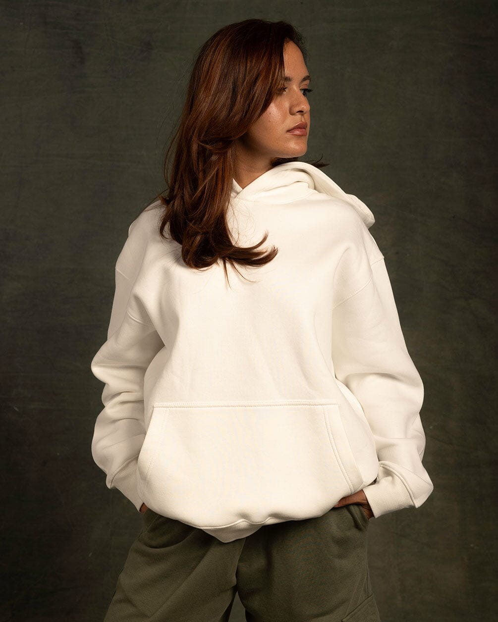 White Basic Hoodie Plain Hoodies IN YOUR SHOE S 