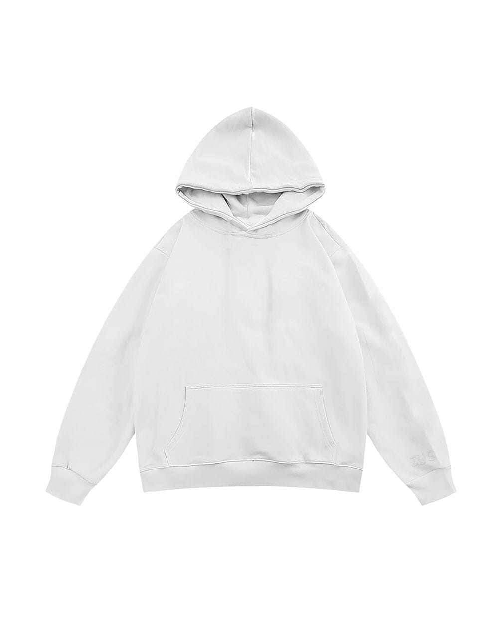 White Basic Hoodie Plain Hoodies IN YOUR SHOE 