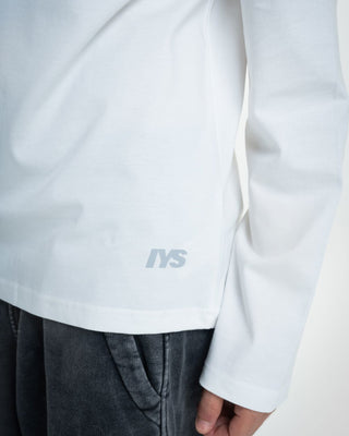 White Basic Long Sleeves Long Sleeves IN YOUR SHOE 