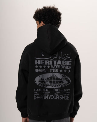 Worldwide Tour Oversized Hoodie Printed Hoodies IN YOUR SHOE L 