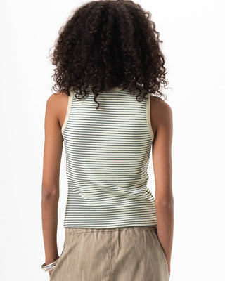 Yellow & Blue Striped Tank Top Tank Tops IN YOUR SHOE XL 