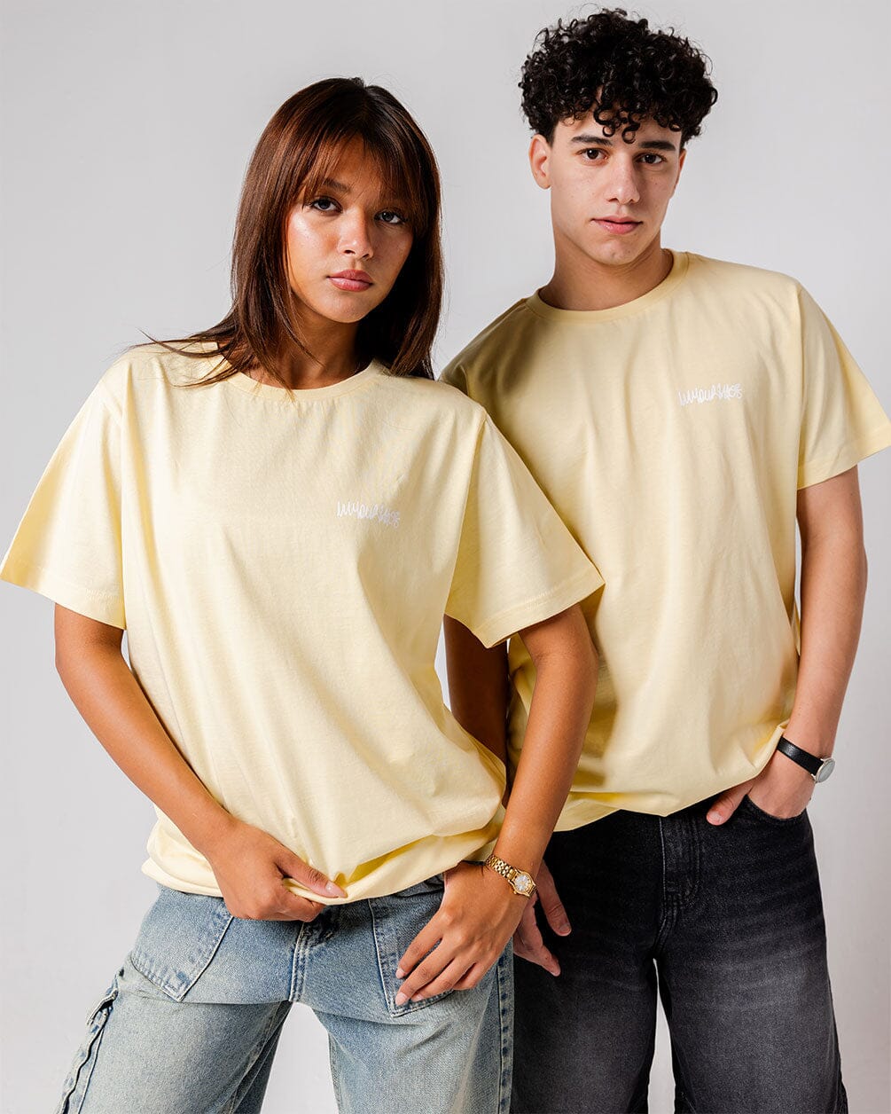 Yellow IYS Printed Regular Tee Printed Regular Tees IN YOUR SHOE L 