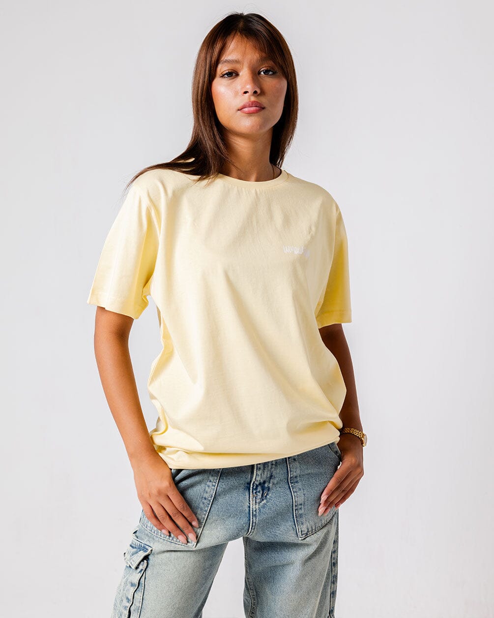 Yellow IYS Printed Regular Tee Printed Regular Tees IN YOUR SHOE L 