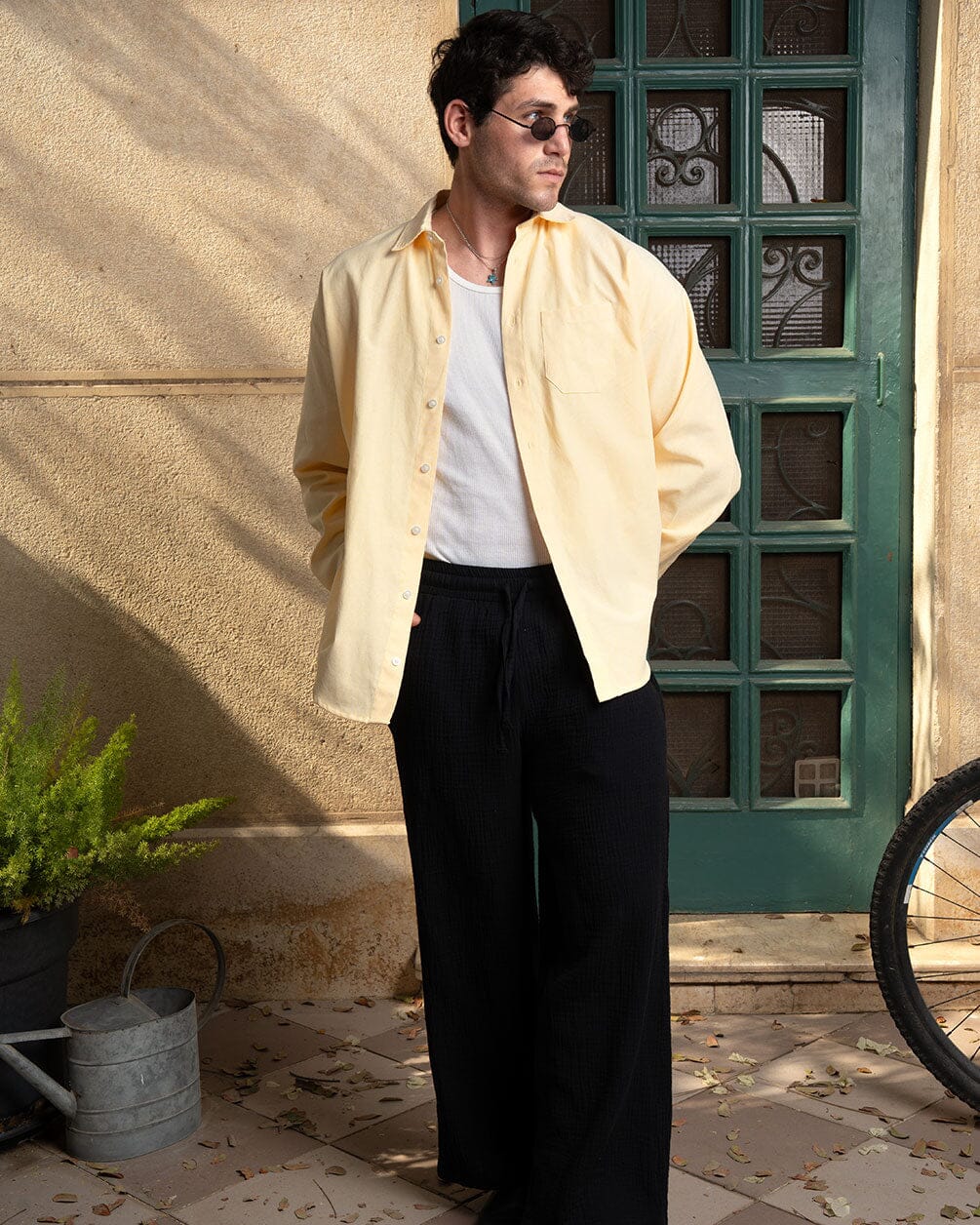 Yellow Oversized Oxford Shirt Oxford Shirt IN YOUR SHOE M 