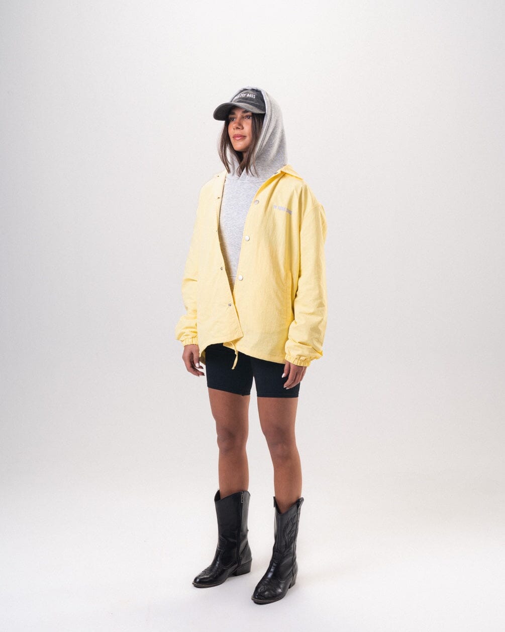 Yellow Printed Regular Windbreaker Windbreaker IN YOUR SHOE L 