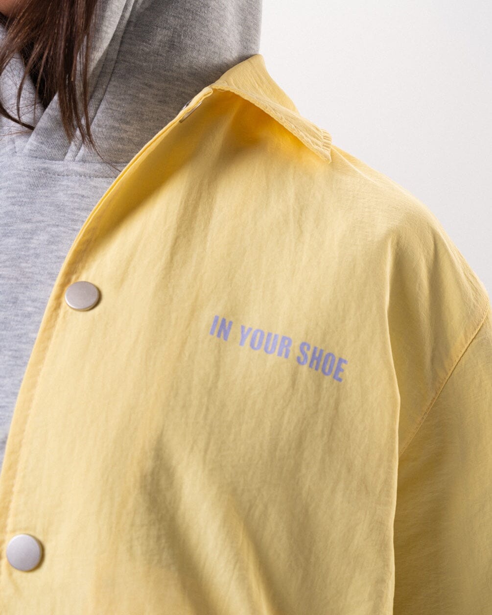 Yellow Printed Regular Windbreaker Windbreaker IN YOUR SHOE 