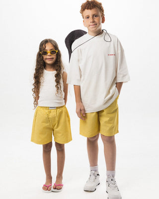 Yellow Striped Kids Boxer Shorts Kids Boxer Shorts IN YOUR SHOE 2-3 