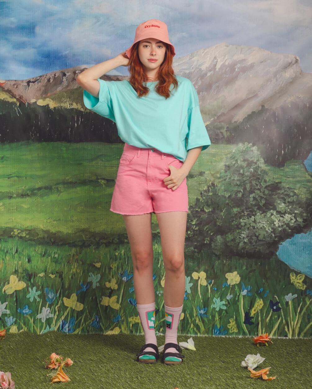 Baby Blue - Basic Oversized Tees Basic Oversized Tees IN YOUR SHOE 