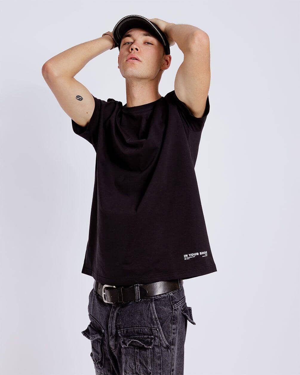 Black Basic Regular Tee Basic Regular Tee IN YOUR SHOE 