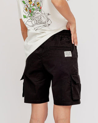 Black Cargo Short Cargo Shorts IN YOUR SHOE 