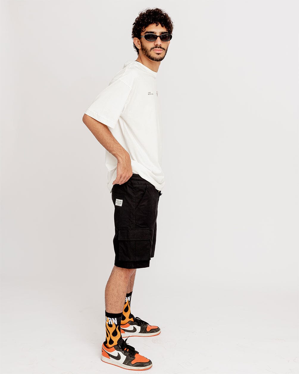 Black Cargo Short Cargo Shorts IN YOUR SHOE 