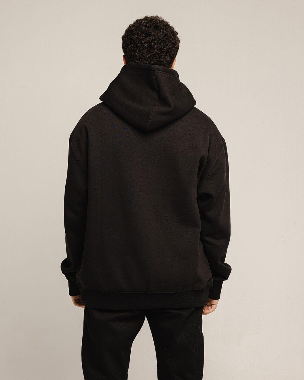 Black Hoodie Plain Hoodies IN YOUR SHOE L 