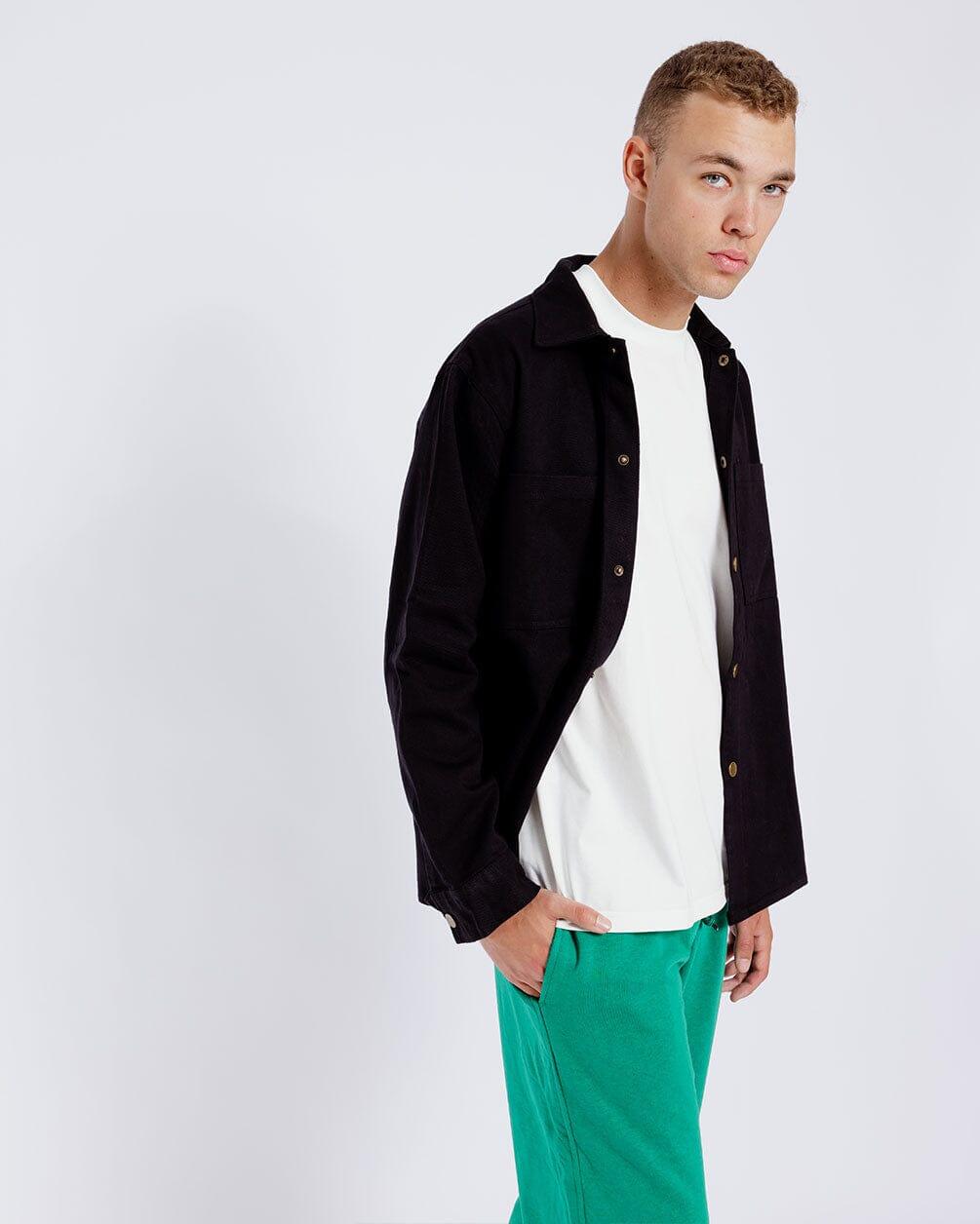 Black Overshirt Jacket Overshirt IN YOUR SHOE 