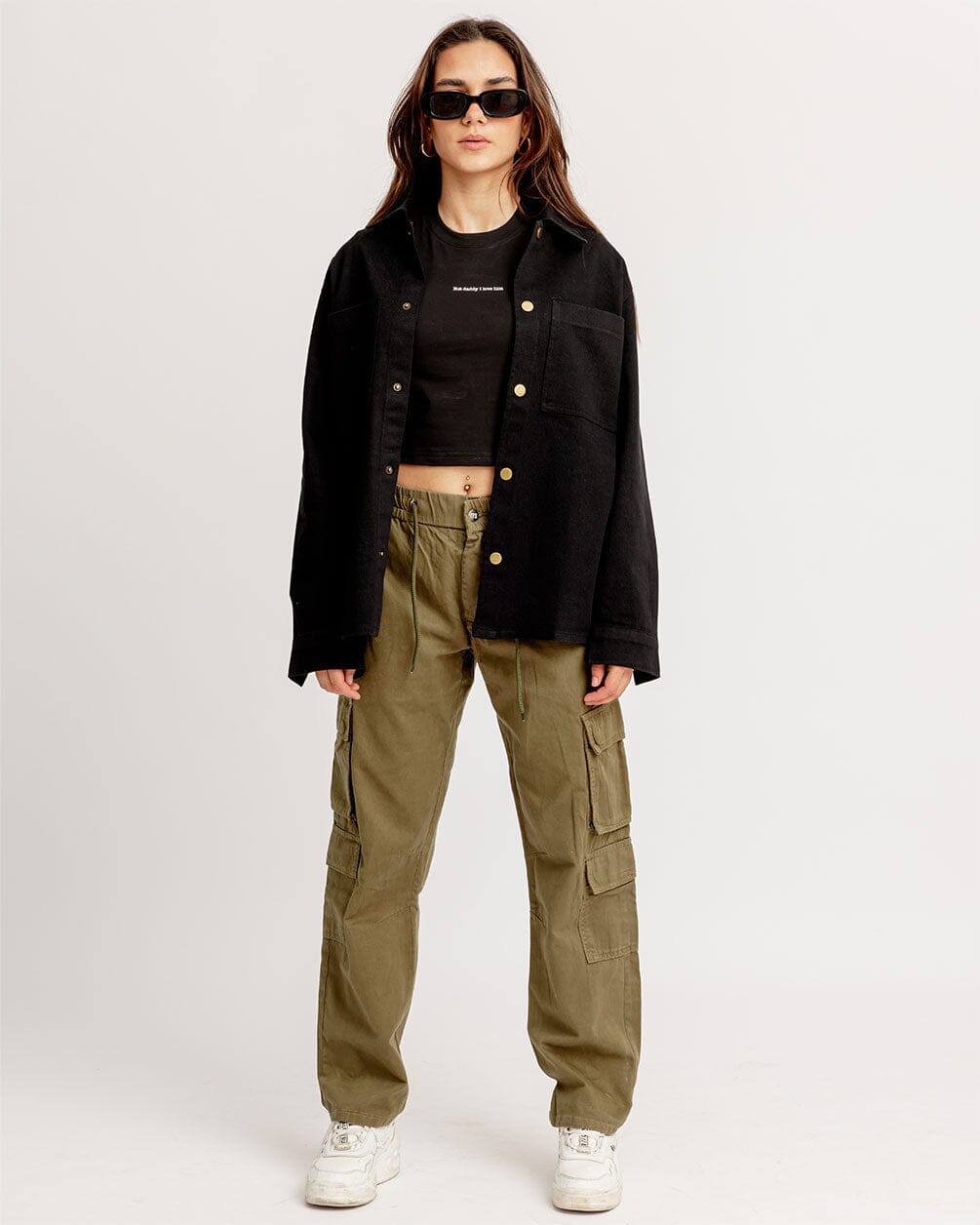 Black Overshirt Jacket Overshirt IN YOUR SHOE 