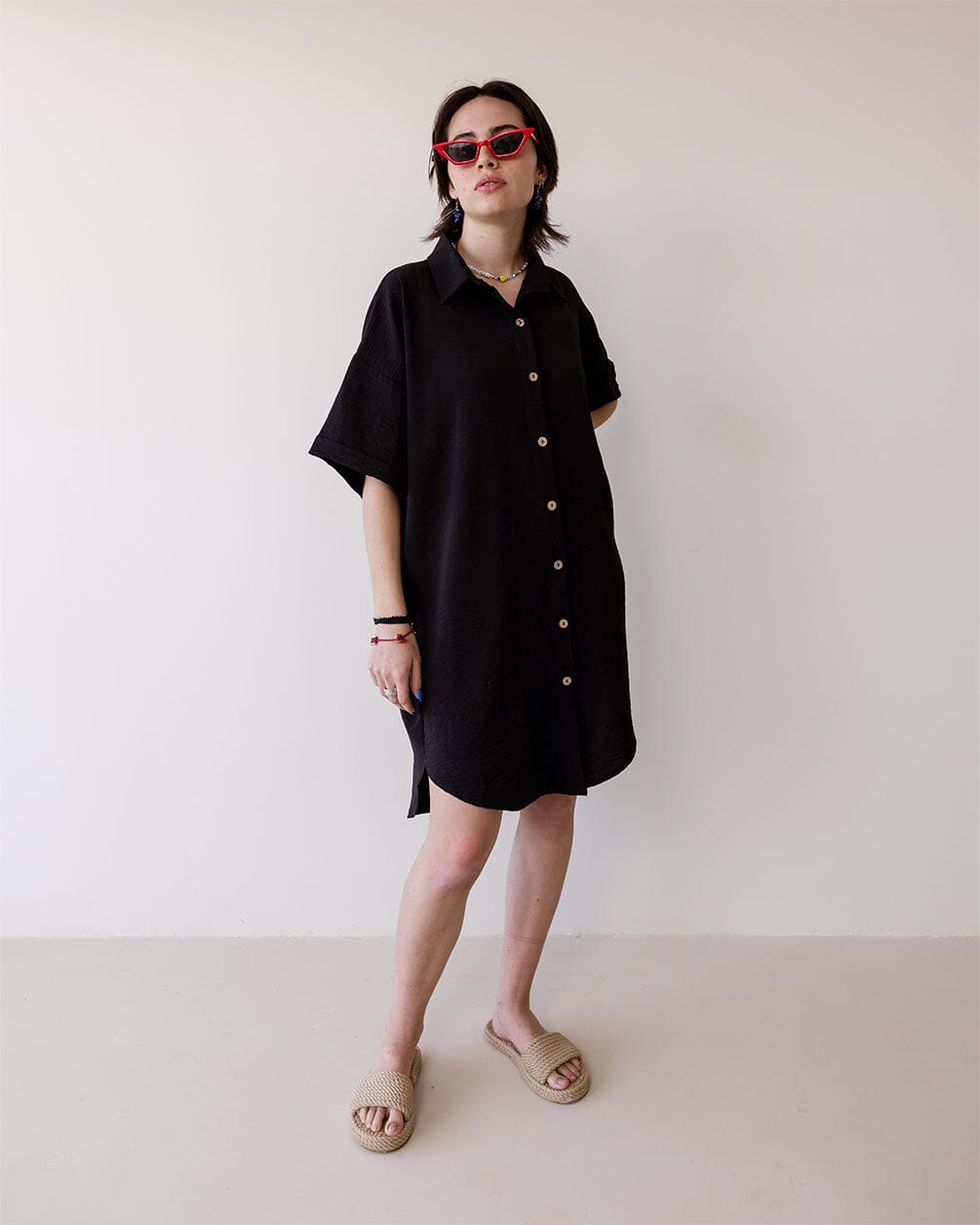 Black Shirt Dress IN YOUR SHOE 