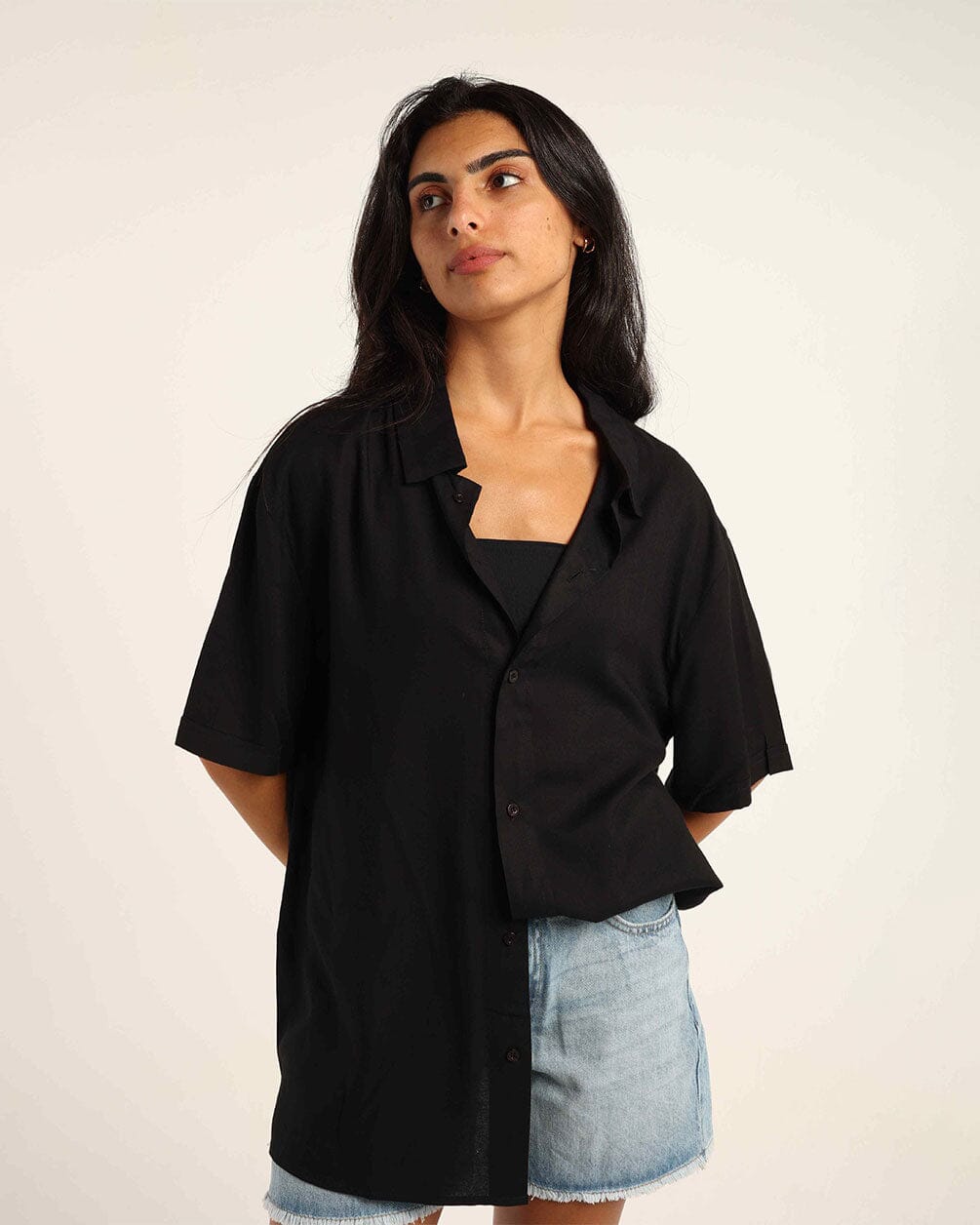 Black Short Sleeve Shirt Short Sleeve Shirt IN YOUR SHOE 