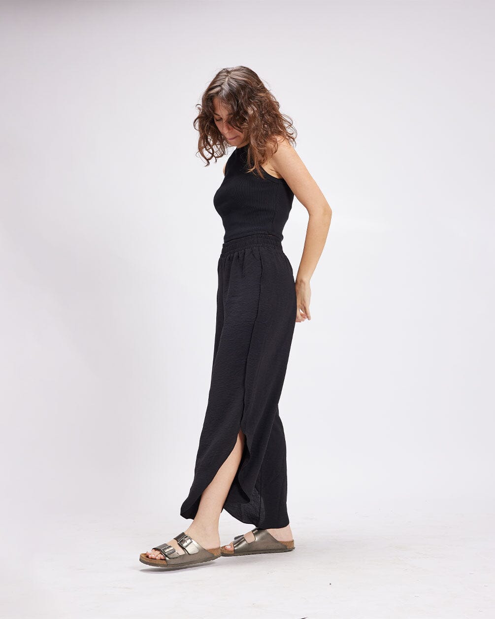 Black Slit Pants Slit Pants IN YOUR SHOE 
