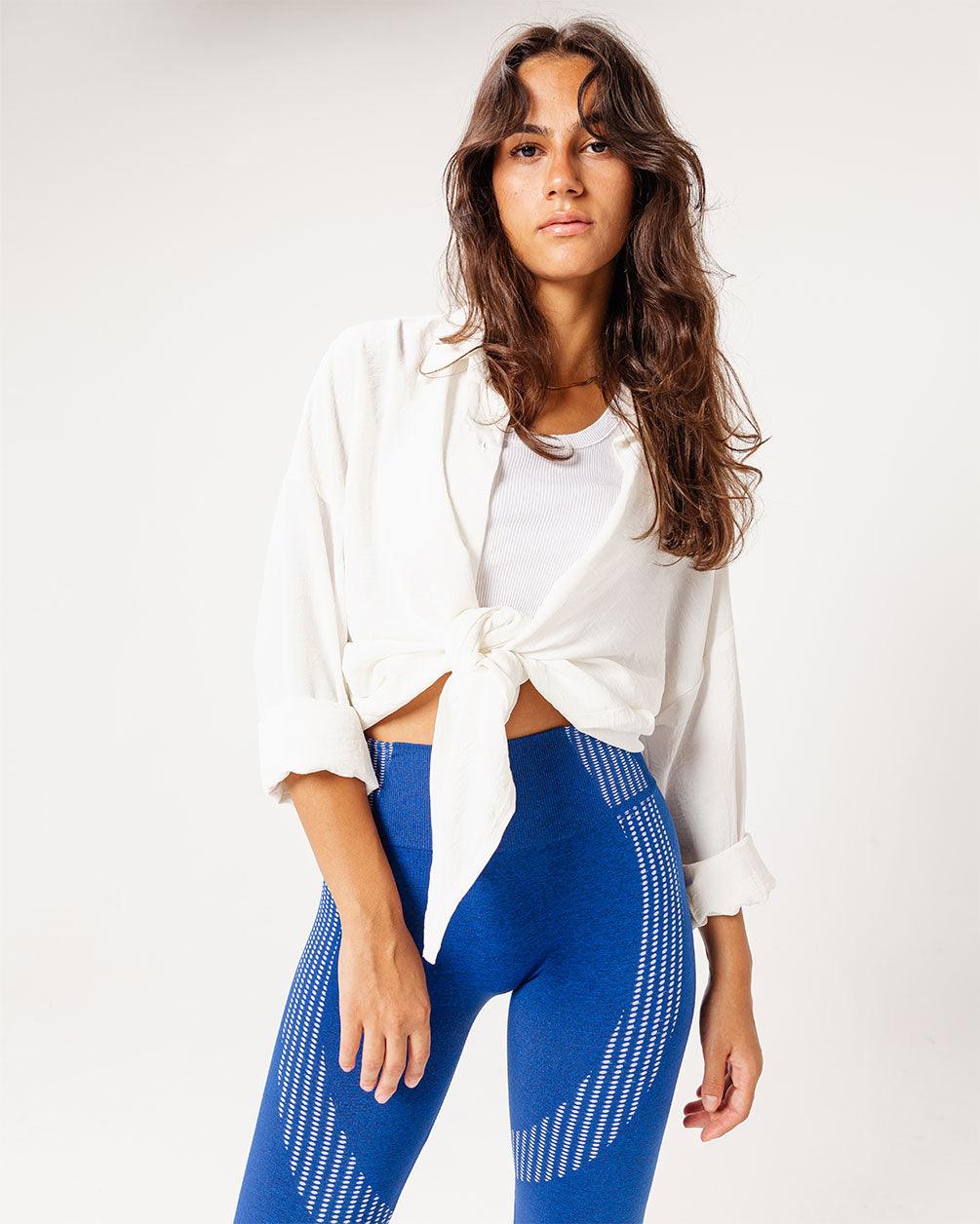 Blue Leggings Leggings IN YOUR SHOE S-M 