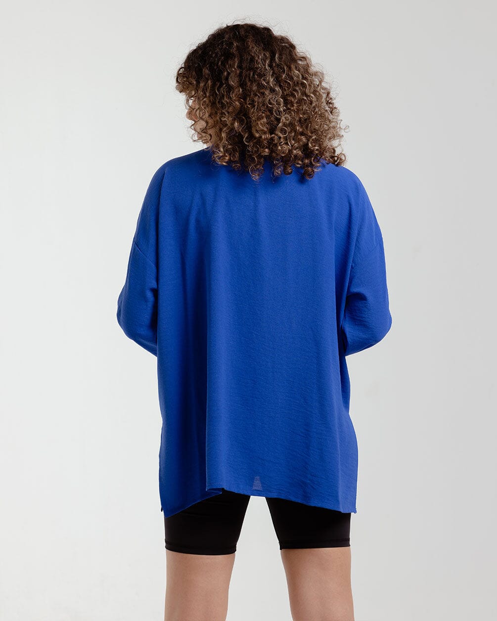 Blue Oversized Shirt Women Shirts IN YOUR SHOE 