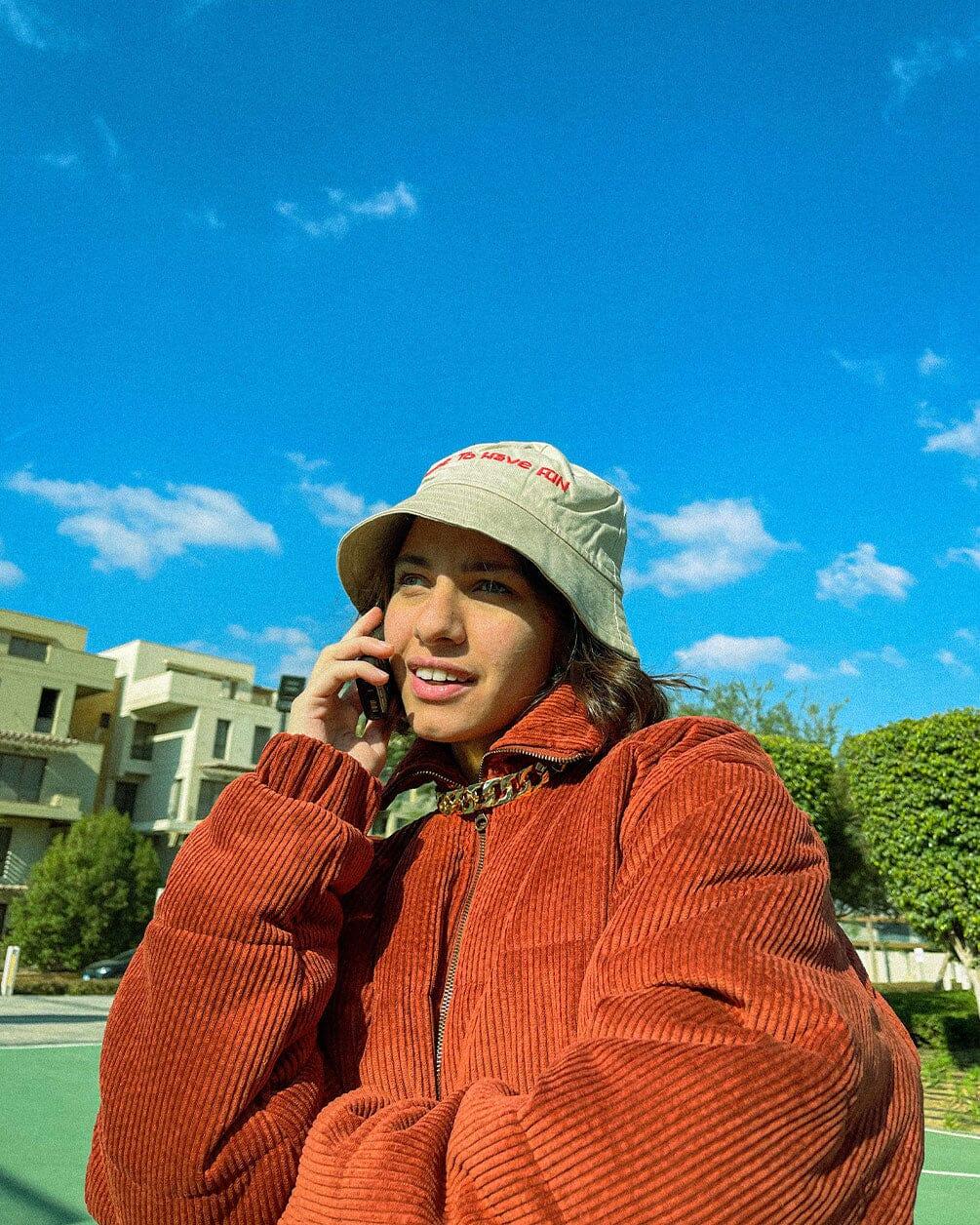 Cinnamon Corduroy Puffer Jacket Curduroy Jackets IN YOUR SHOE M 