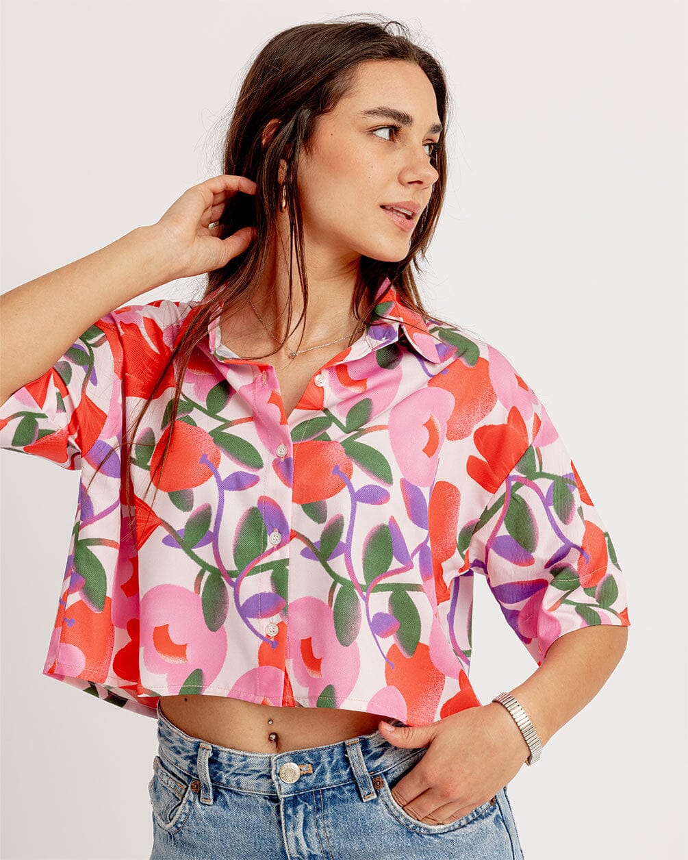 Clementine Cropped Shirt Cropped Shirt IN YOUR SHOE 