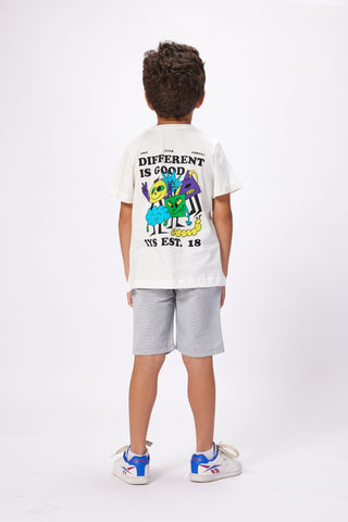 Different Is Good Printed Tee ( Kids ) Kids Regular Printed Tees IN YOUR SHOE 10-12 